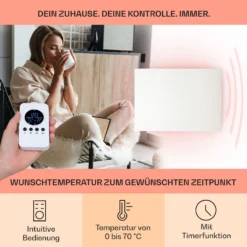 Wonderwall Air Infinite 580 Infrarotheizung 90x60cm 580W Fernbedienung -Deutschland Klarstein Verkaufs-Shop 10035169 de 0003 usp