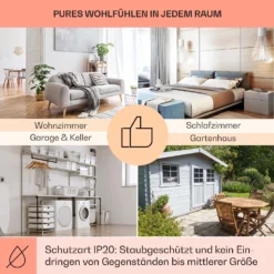 Wonderwall Air Infinite 580 Infrarotheizung 90x60cm 580W Fernbedienung -Deutschland Klarstein Verkaufs-Shop 10035169 de 0005 usp