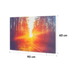 Wonderwall Air Art Infinite 580 Infrarotheizung 90x60 Cm -Deutschland Klarstein Verkaufs-Shop 10035172 yy 0011 dimensions