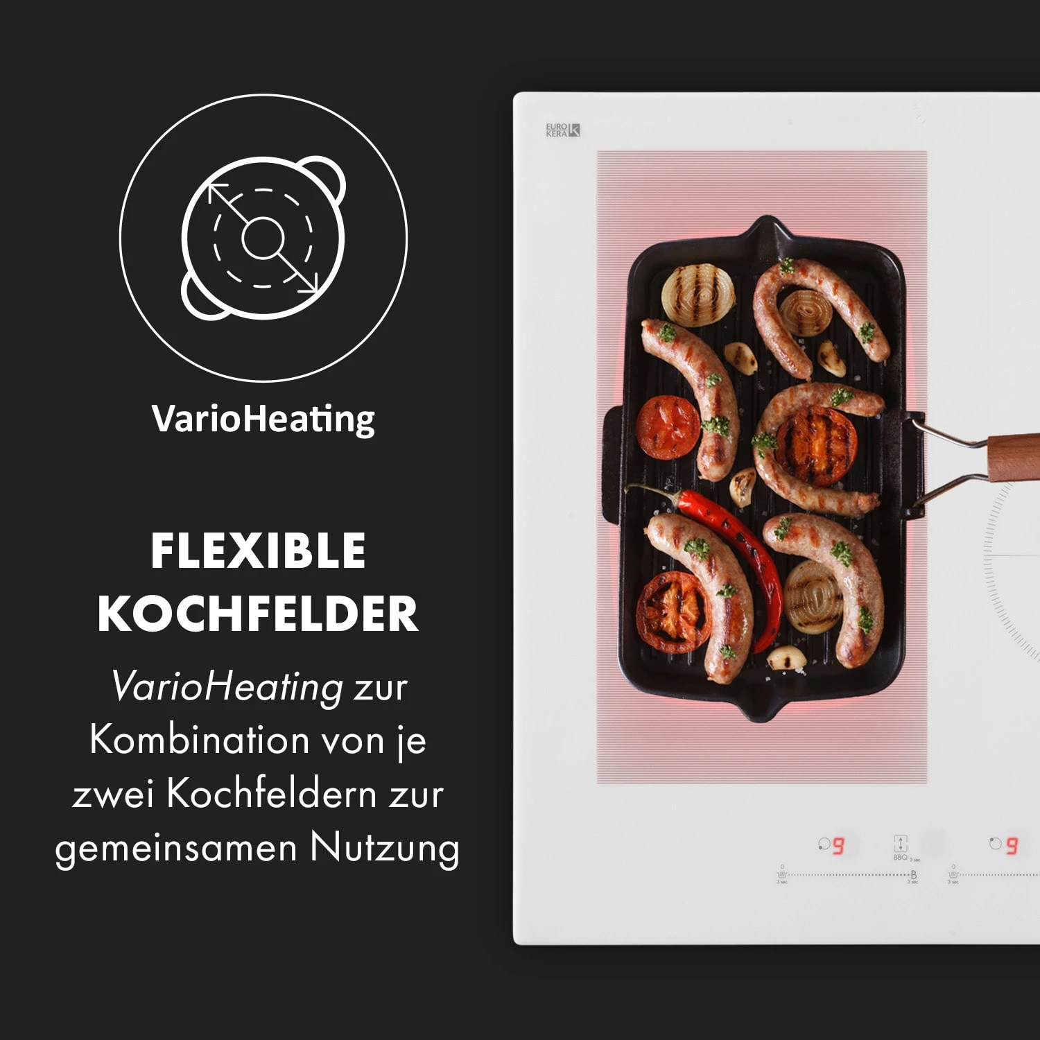 Delicatessa 77 Hybrid Einbaukochfeld Induktion 4 Zonen 7000W Delicatessa 77 Hybrid Einbaukochfeld Induktion 4 Zonen 7000W -Deutschland Klarstein Verkaufs-Shop 10035199 de 0003 logo