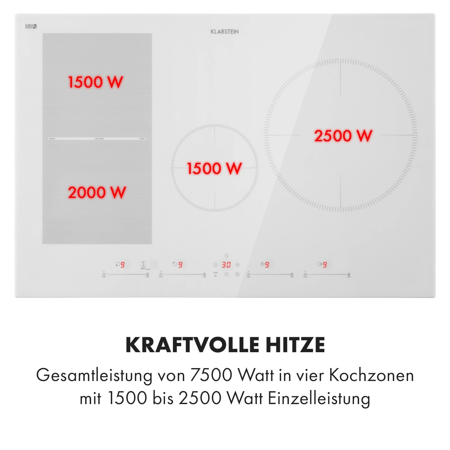 Delicatessa 77 Hybrid Einbaukochfeld Induktion 4 Zonen 7000W Delicatessa 77 Hybrid Einbaukochfeld Induktion 4 Zonen 7000W -Deutschland Klarstein Verkaufs-Shop 10035199 de 0004 logo