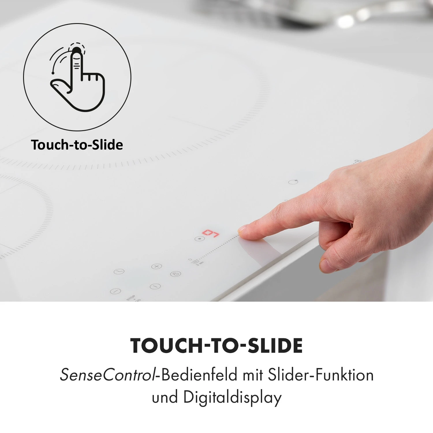 Delicatessa 77 Hybrid Einbaukochfeld Induktion 4 Zonen 7000W Delicatessa 77 Hybrid Einbaukochfeld Induktion 4 Zonen 7000W -Deutschland Klarstein Verkaufs-Shop 10035199 de 0005 logo