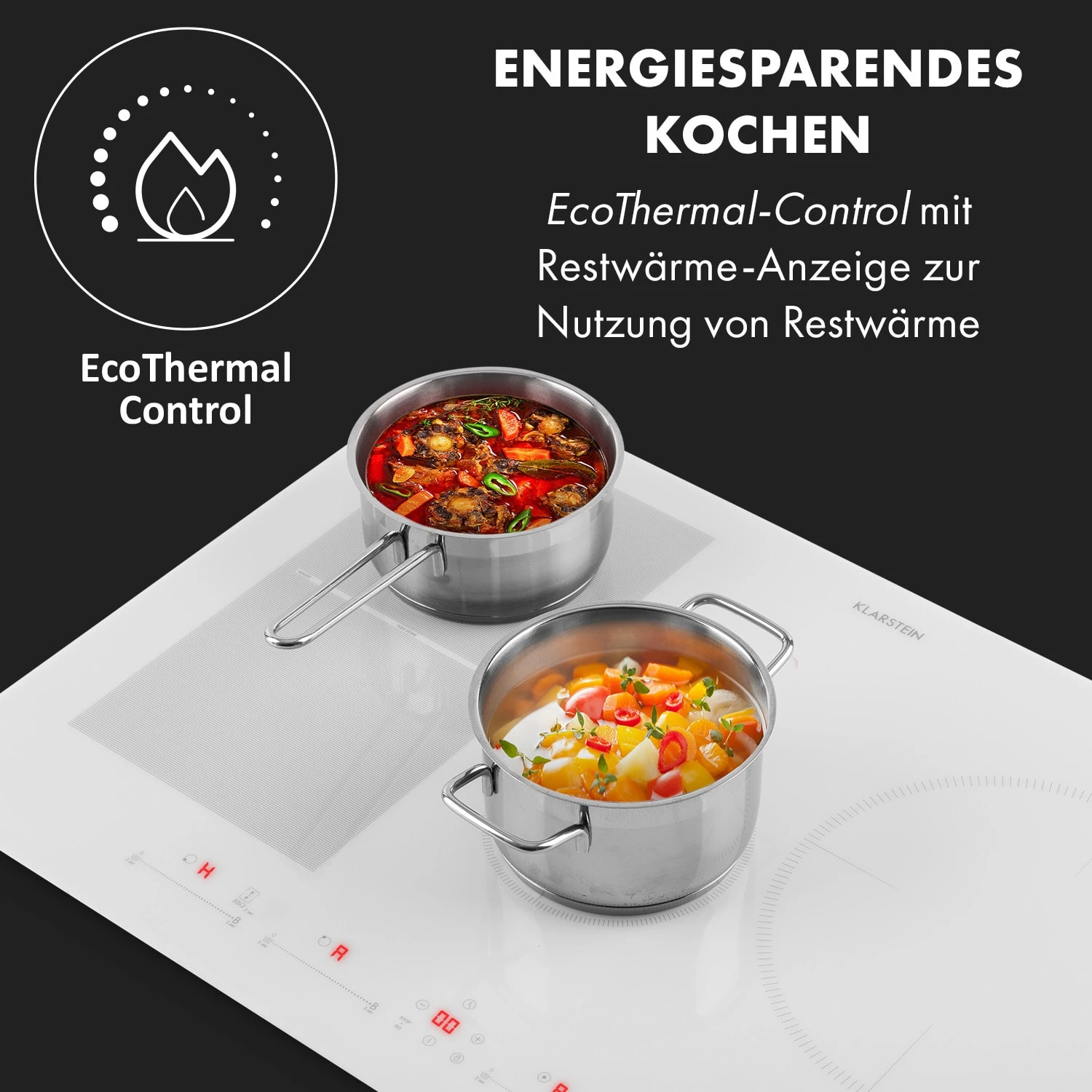 Delicatessa 77 Hybrid Einbaukochfeld Induktion 4 Zonen 7000W Delicatessa 77 Hybrid Einbaukochfeld Induktion 4 Zonen 7000W -Deutschland Klarstein Verkaufs-Shop 10035199 de 0006 logo