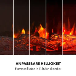 Aargau Smart Elektrischer Kamin 1000/2000W LED 18-27 °C Wochentimer -Deutschland Klarstein Verkaufs-Shop 10035204 de 0005 logo