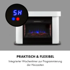 Aargau Smart Elektrischer Kamin 1000/2000W LED 18-27 °C Wochentimer -Deutschland Klarstein Verkaufs-Shop 10035204 de 0010 logo