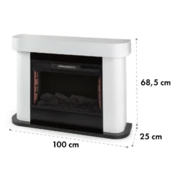 Aargau Smart Elektrischer Kamin 1000/2000W LED 18-27 °C Wochentimer -Deutschland Klarstein Verkaufs-Shop 10035204 yy 0012 logo Klarstein HeatRetreat Aargau Smart Elektrokamin