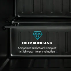 Obsidian Kühlschrank 46 Liter Gemüsefach 2 Obsidian Kühlschrank 46 Liter Gemüsefach -Deutschland Klarstein Verkaufs-Shop 10035209 de 0003 logo