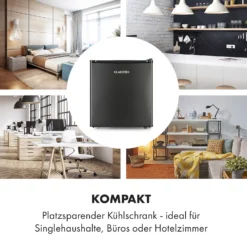 Obsidian Kühlschrank 46 Liter Gemüsefach 3 Obsidian Kühlschrank 46 Liter Gemüsefach -Deutschland Klarstein Verkaufs-Shop 10035209 de 0004 logo