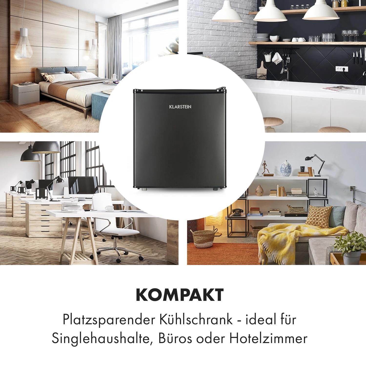 Obsidian Kühlschrank 46 Liter Gemüsefach Obsidian Kühlschrank 46 Liter Gemüsefach -Deutschland Klarstein Verkaufs-Shop 10035209 de 0004 logo