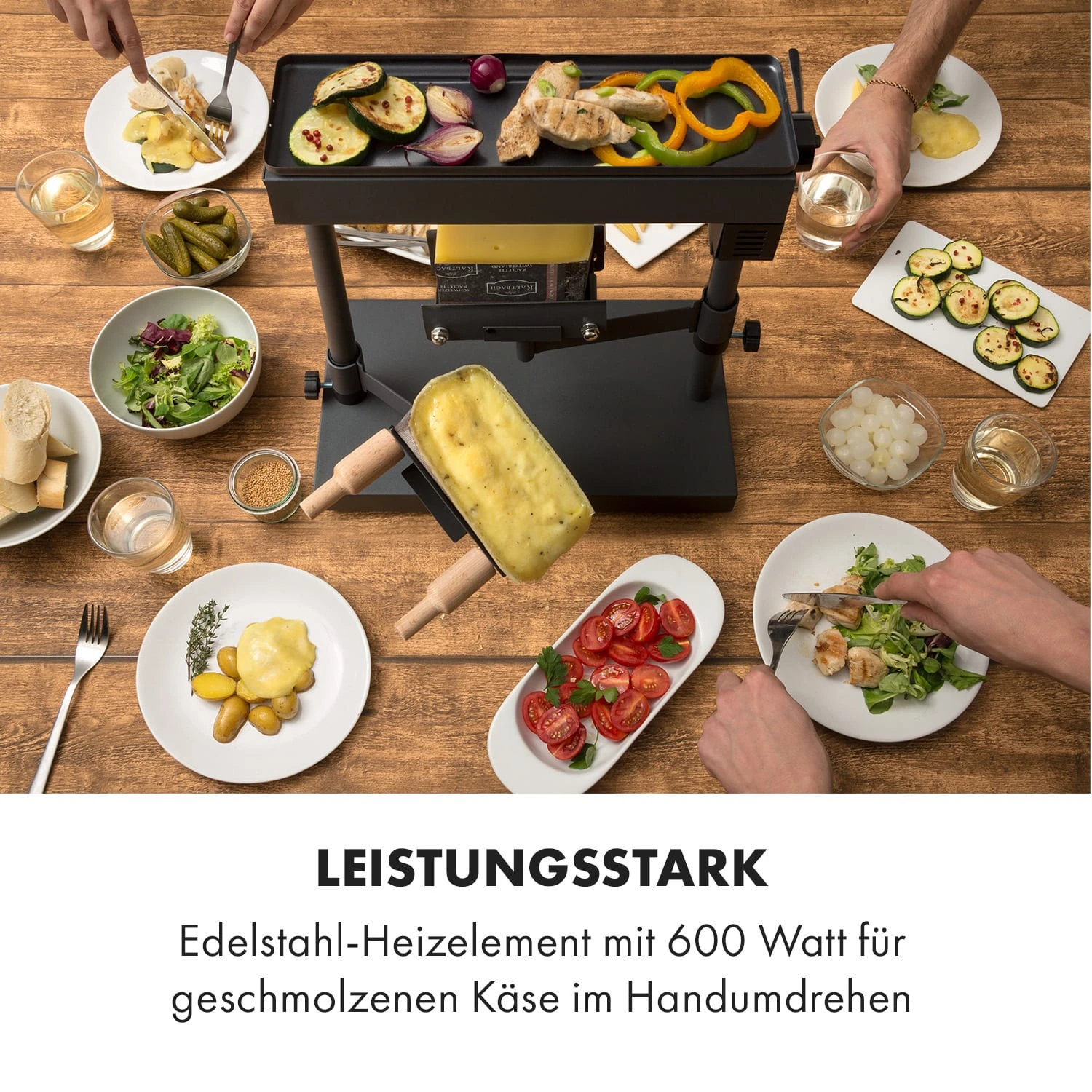 Appenzell XL Raclette mit Grill 600 W Thermostat 2 Käseträger Appenzell XL Raclette Mit Grill 600 W Thermostat 2 Käseträger -Deutschland Klarstein Verkaufs-Shop 10035218 de 0002 logo