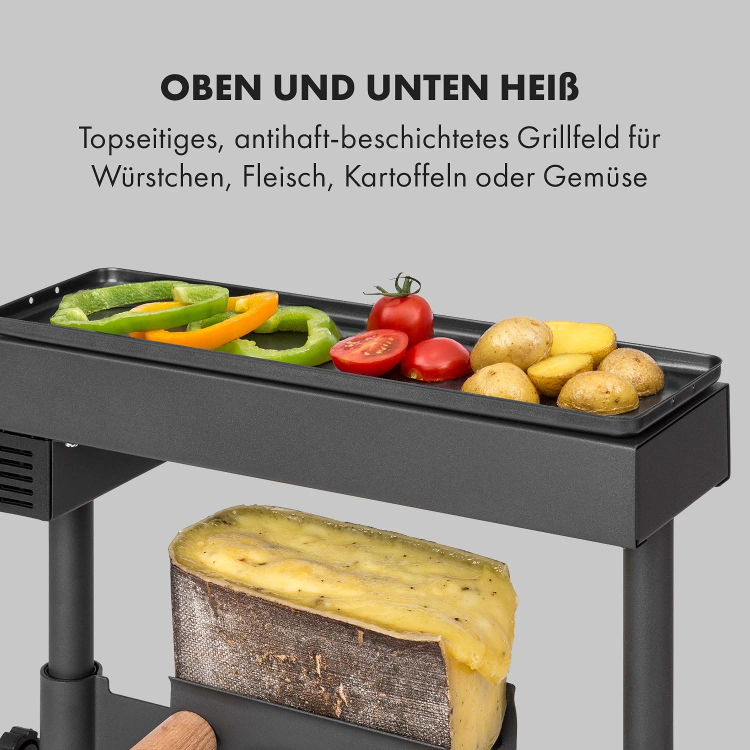 Appenzell XL Raclette mit Grill 600 W Thermostat 2 Käseträger Appenzell XL Raclette Mit Grill 600 W Thermostat 2 Käseträger -Deutschland Klarstein Verkaufs-Shop 10035218 de 0004 logo