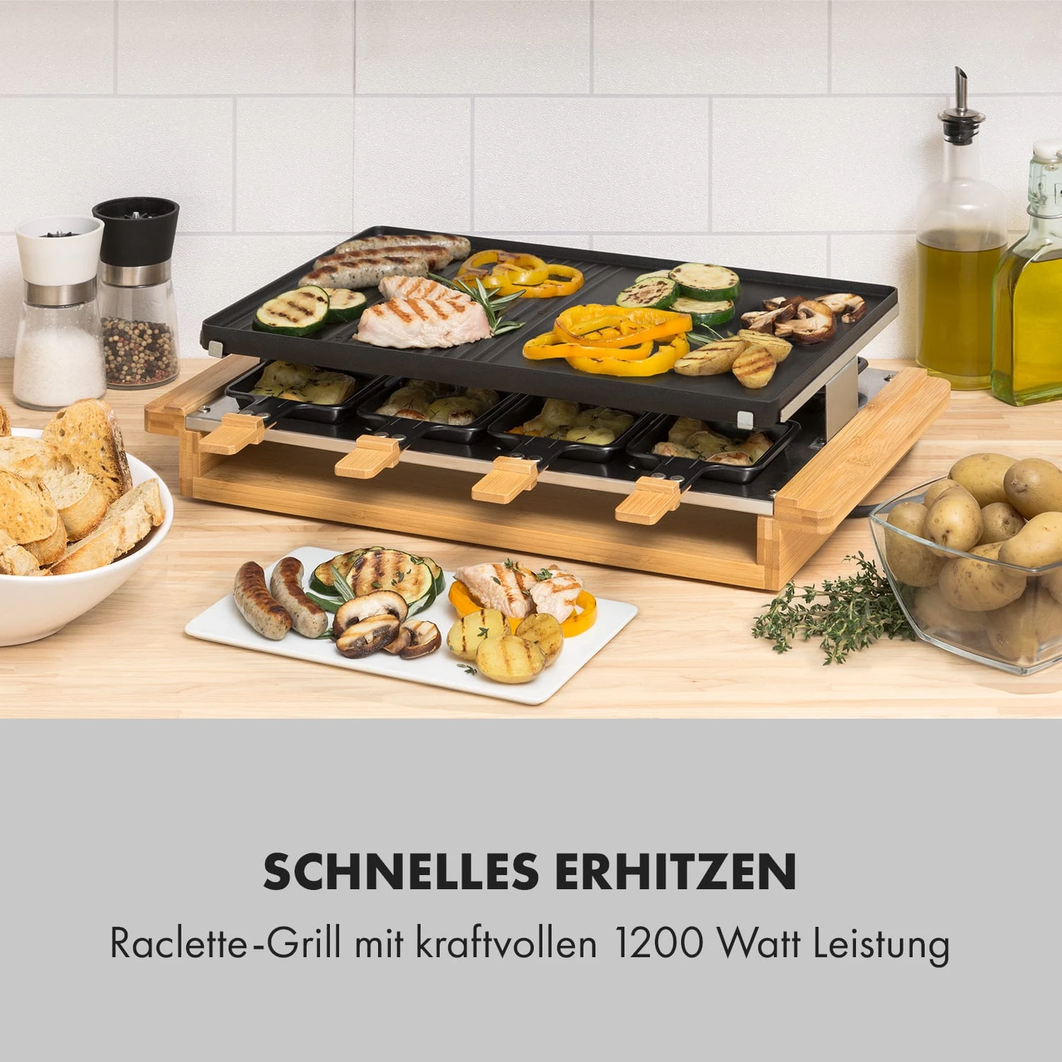 Tournedo Raclette 1200W Aluminiumguss 8 Personen Holz-Dekor Tournedo Raclette 1200W Aluminiumguss 8 Personen Holz-Dekor -Deutschland Klarstein Verkaufs-Shop 10035219 de 0002 logo