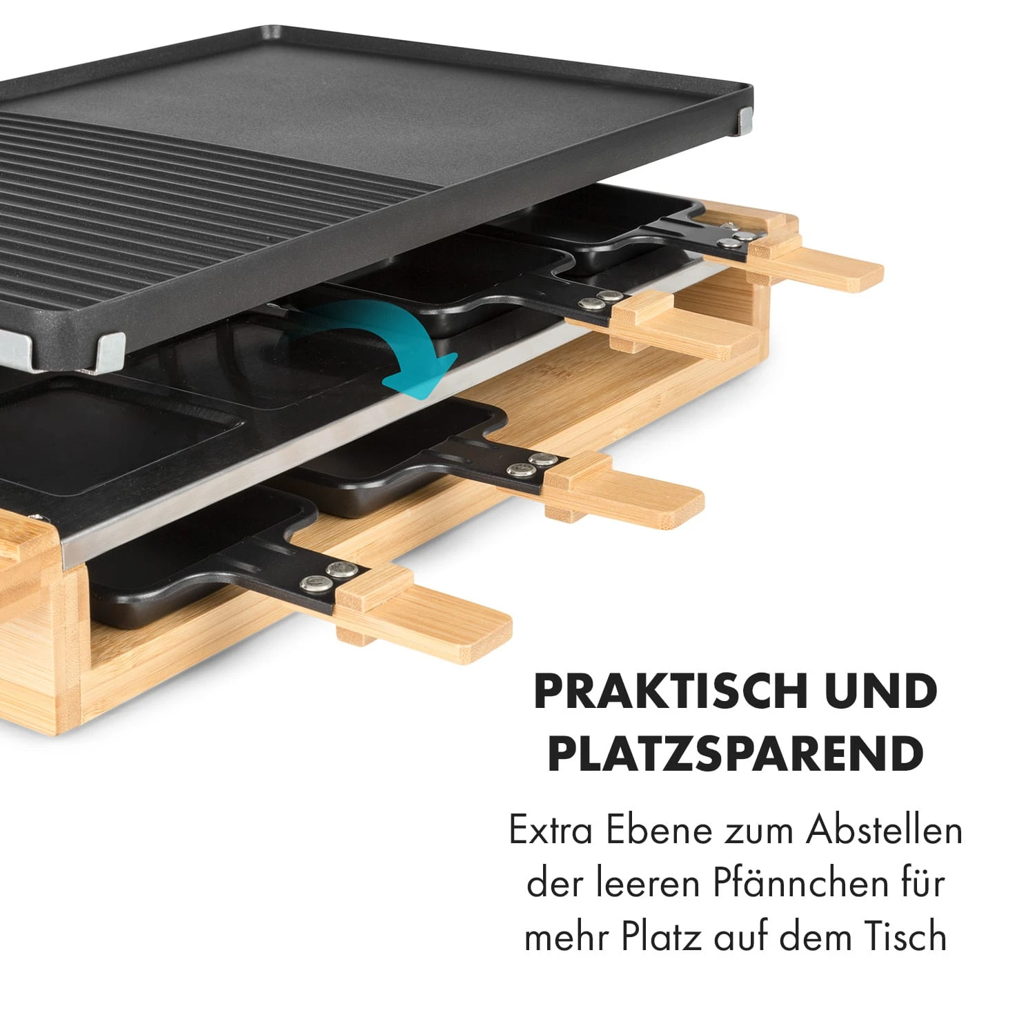 Tournedo Raclette 1200W Aluminiumguss 8 Personen Holz-Dekor Tournedo Raclette 1200W Aluminiumguss 8 Personen Holz-Dekor -Deutschland Klarstein Verkaufs-Shop 10035219 de 0005 logo