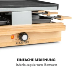 Tournedo Raclette 1200W Aluminiumguss 8 Personen Holz-Dekor 5 Tournedo Raclette 1200W Aluminiumguss 8 Personen Holz-Dekor -Deutschland Klarstein Verkaufs-Shop 10035219 de 0006 logo