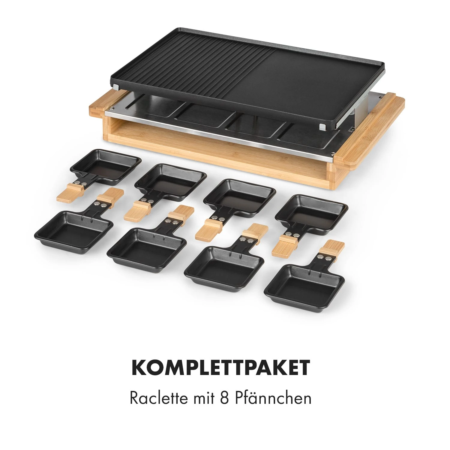 Tournedo Raclette 1200W Aluminiumguss 8 Personen Holz-Dekor Tournedo Raclette 1200W Aluminiumguss 8 Personen Holz-Dekor -Deutschland Klarstein Verkaufs-Shop 10035219 de 0008 logo