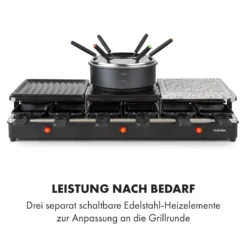 Fonduelette XL 3-in-1 Raclettegrill Fondue Naturstein 1650W 12 Pers -Deutschland Klarstein Verkaufs-Shop 10035220 de 0006 logo