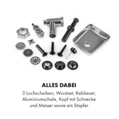 Kraftprotz Elektrischer Fleischwolf 700 W Kupfermotor Hack Wurst Kebbe Edelstahl 5 Kraftprotz Elektrischer Fleischwolf 700 W Kupfermotor Hack Wurst Kebbe Edelstahl -Deutschland Klarstein Verkaufs-Shop 10035233 de 0006 logo