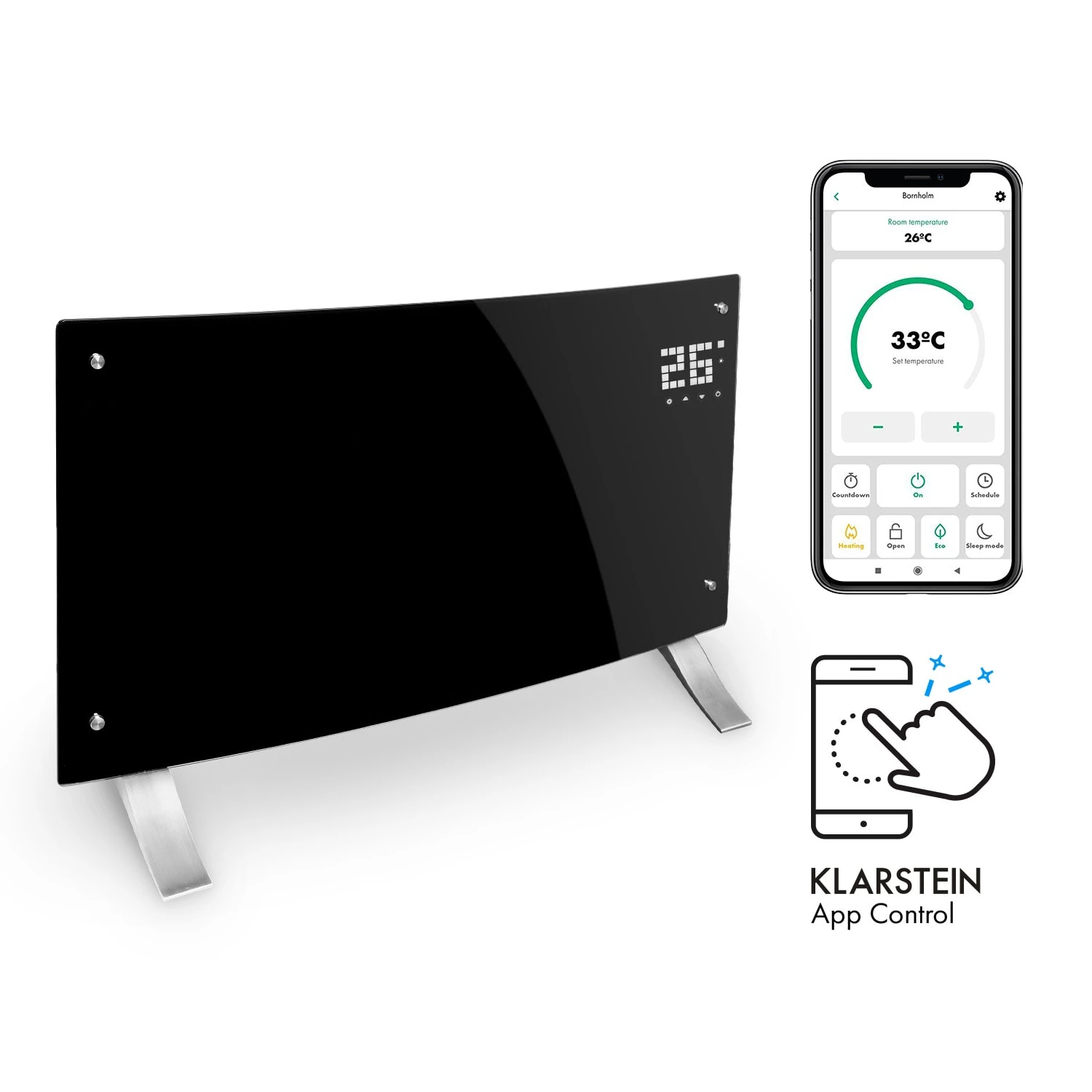 Bornholm Curved Smart Konvektionsheizgerät 2000 W App-Steuerung Timer Bornholm Curved Smart Konvektionsheizgerät 2000 W App-Steuerung Timer -Deutschland Klarstein Verkaufs-Shop 10035238 yy 0001 titel