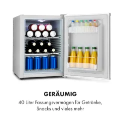 Klarstein Happy Hour Minibar 40L 5-15°C 23 DB LED-Licht -Deutschland Klarstein Verkaufs-Shop 10035246 de 0004 logo