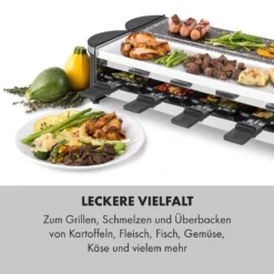 Tenderloin 50/50 Raclette-Grill 1200W 8 Personen Natursteinplatte Metallgrillplatte -Deutschland Klarstein Verkaufs-Shop 10035260 de 0004 logo