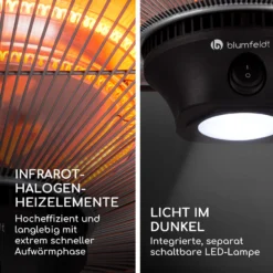 Heat Hexa Infrarot-Heizstrahler 800/1200/2000W Halogen IP34 LED -Deutschland Klarstein Verkaufs-Shop 10035285 de 0006 logo