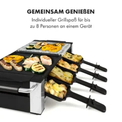 Bistecca Raclette 1200W Metall / Stein 8 Personen Kontroll-LED -Deutschland Klarstein Verkaufs-Shop 10035293 de 0005 logo