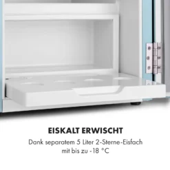 Audrey Mini 2in1 Kühlschrank EEC F Gefrierfach LED -Deutschland Klarstein Verkaufs-Shop 10035309 de 0004 logo