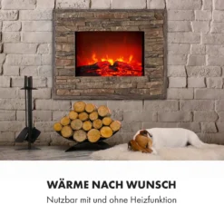 Alpbach Elektrischer Kamin 1800W 2 Heizstufen 65 Cm Stein-Optik -Deutschland Klarstein Verkaufs-Shop 10035314 de 0006 logo