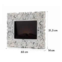 Alpbach Snow Elektrischer Kamin 1800W 2 Heizstufen 65 Cm Weißer Rahmen -Deutschland Klarstein Verkaufs-Shop 10035315 yy 0008 logo Klarstein Alpbach Snow Elektrischer Kamin weiss