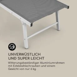 Sunnyvale Liegestuhl Mit Fußteil Aluminium 4-Stufen -Deutschland Klarstein Verkaufs-Shop 10035337 de 0007 logo