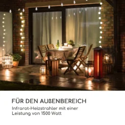 Heat Tower Infrarot-Heizstrahler 1500W Carbon-Heizelement IP55 -Deutschland Klarstein Verkaufs-Shop 10035348 de 0003 logo