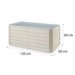 High Grow Straight Hochbeet 120x60x60cm 432l Stahl -Deutschland Klarstein Verkaufs-Shop 10035349 yy 0008 logo blumfeldt High Grow Straight 120x60x60cm beige