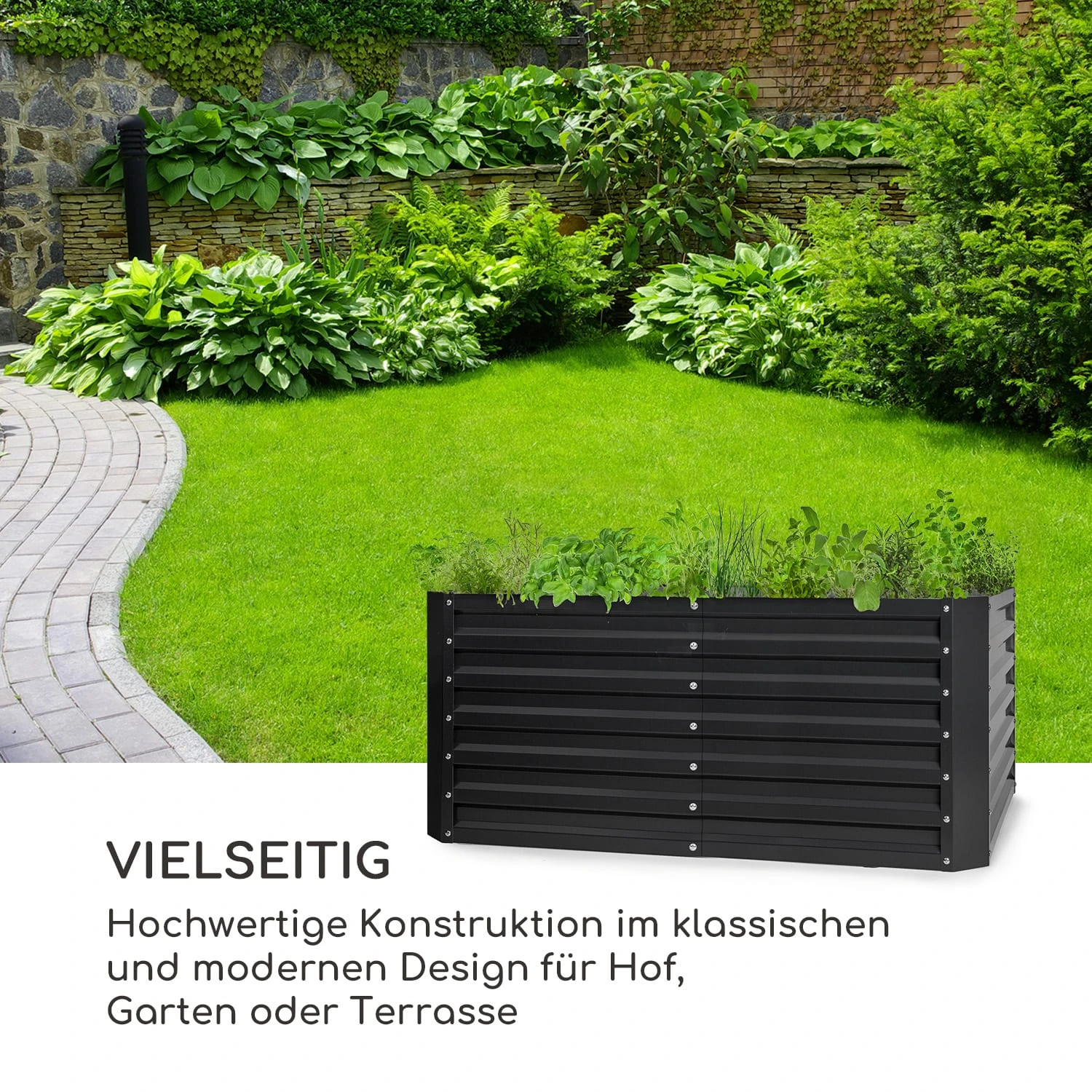 High Grow Straight Hochbeet 120x60x60cm 432l Stahl High Grow Straight Hochbeet 120x60x60cm 432l Stahl -Deutschland Klarstein Verkaufs-Shop 10035350 de 0002 logo
