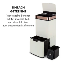 Royal Trash Rose Gold Sensor-Mülleimer 72 Liter Edelstahl 2 Royal Trash Rose Gold Sensor-Mülleimer 72 Liter Edelstahl -Deutschland Klarstein Verkaufs-Shop 10035364 de 0003 logo