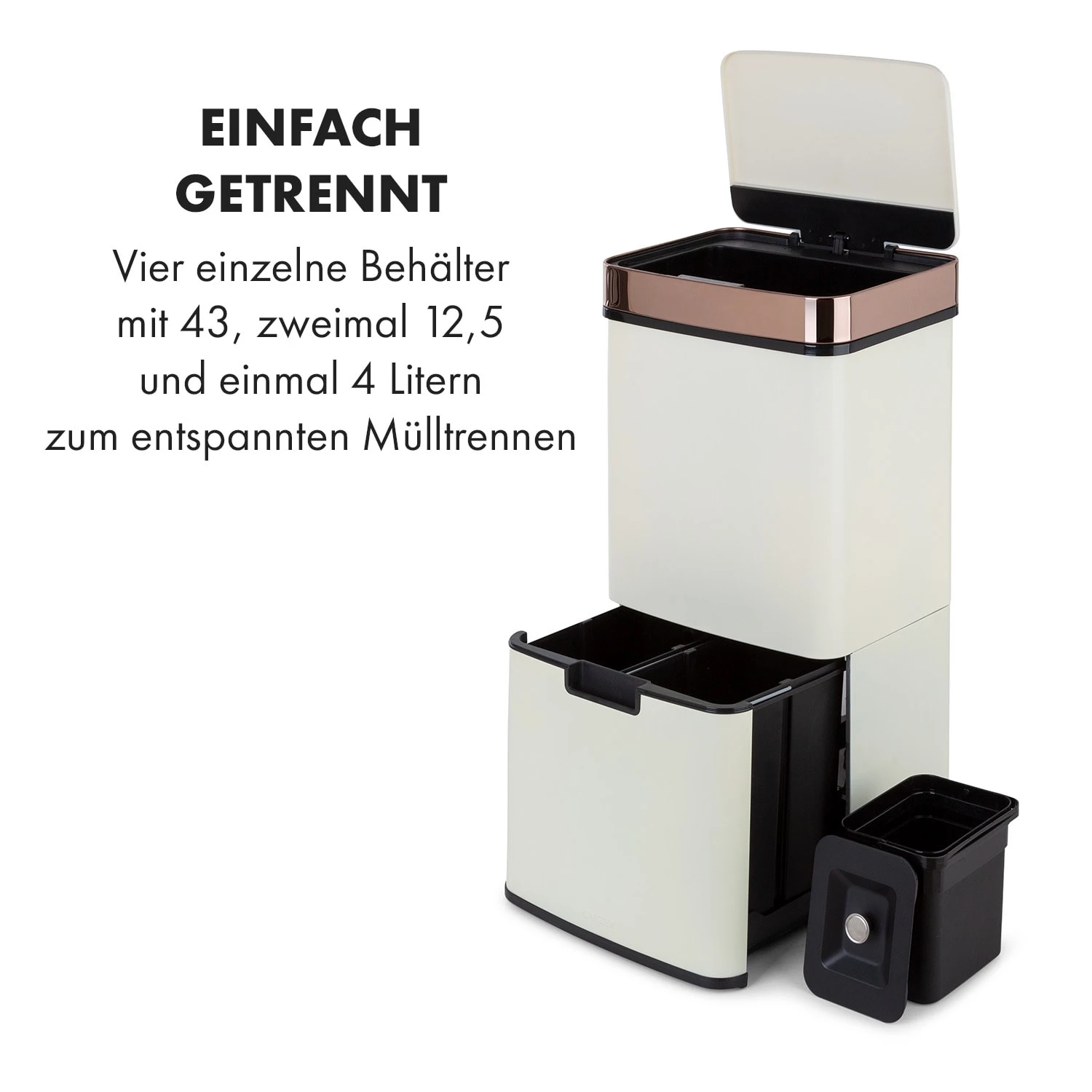 Royal Trash Rose Gold Sensor-Mülleimer 72 Liter Edelstahl Royal Trash Rose Gold Sensor-Mülleimer 72 Liter Edelstahl -Deutschland Klarstein Verkaufs-Shop 10035364 de 0003 logo