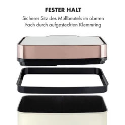 Royal Trash Rose Gold Sensor-Mülleimer 72 Liter Edelstahl 8 Royal Trash Rose Gold Sensor-Mülleimer 72 Liter Edelstahl -Deutschland Klarstein Verkaufs-Shop 10035364 de 0009 logo