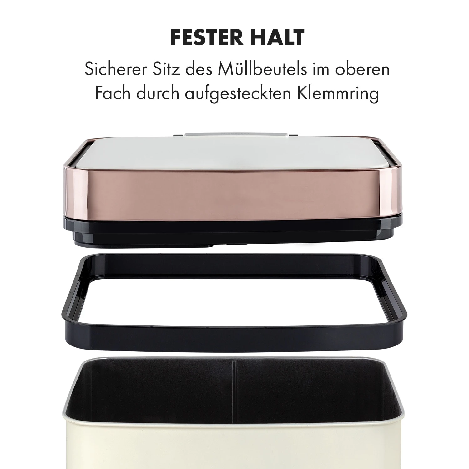 Royal Trash Rose Gold Sensor-Mülleimer 72 Liter Edelstahl Royal Trash Rose Gold Sensor-Mülleimer 72 Liter Edelstahl -Deutschland Klarstein Verkaufs-Shop 10035364 de 0009 logo