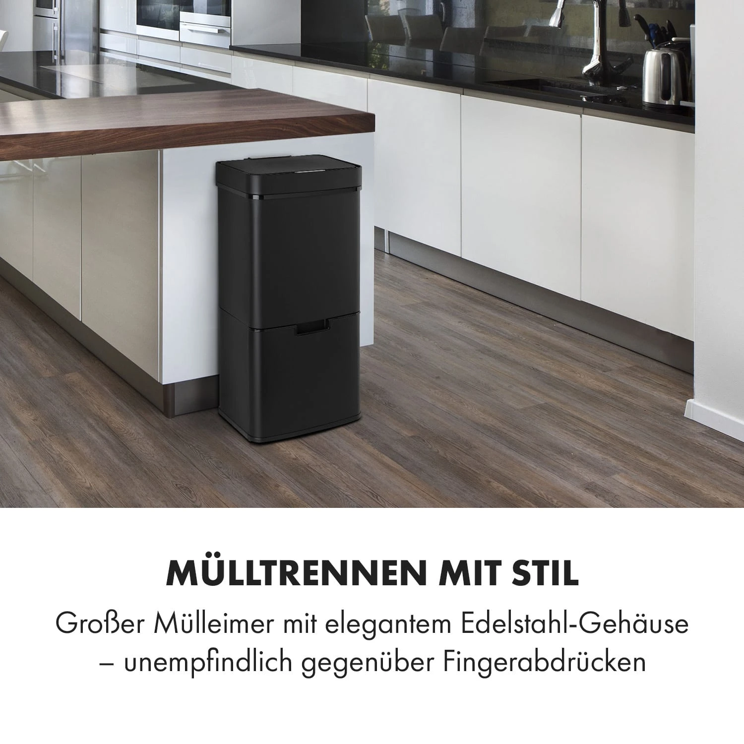 Royal Trash Matte Black Sensor-Mülleimer 72 Liter Edelstahl Royal Trash Matte Black Sensor-Mülleimer 72 Liter Edelstahl -Deutschland Klarstein Verkaufs-Shop 10035365 de 0002 logo