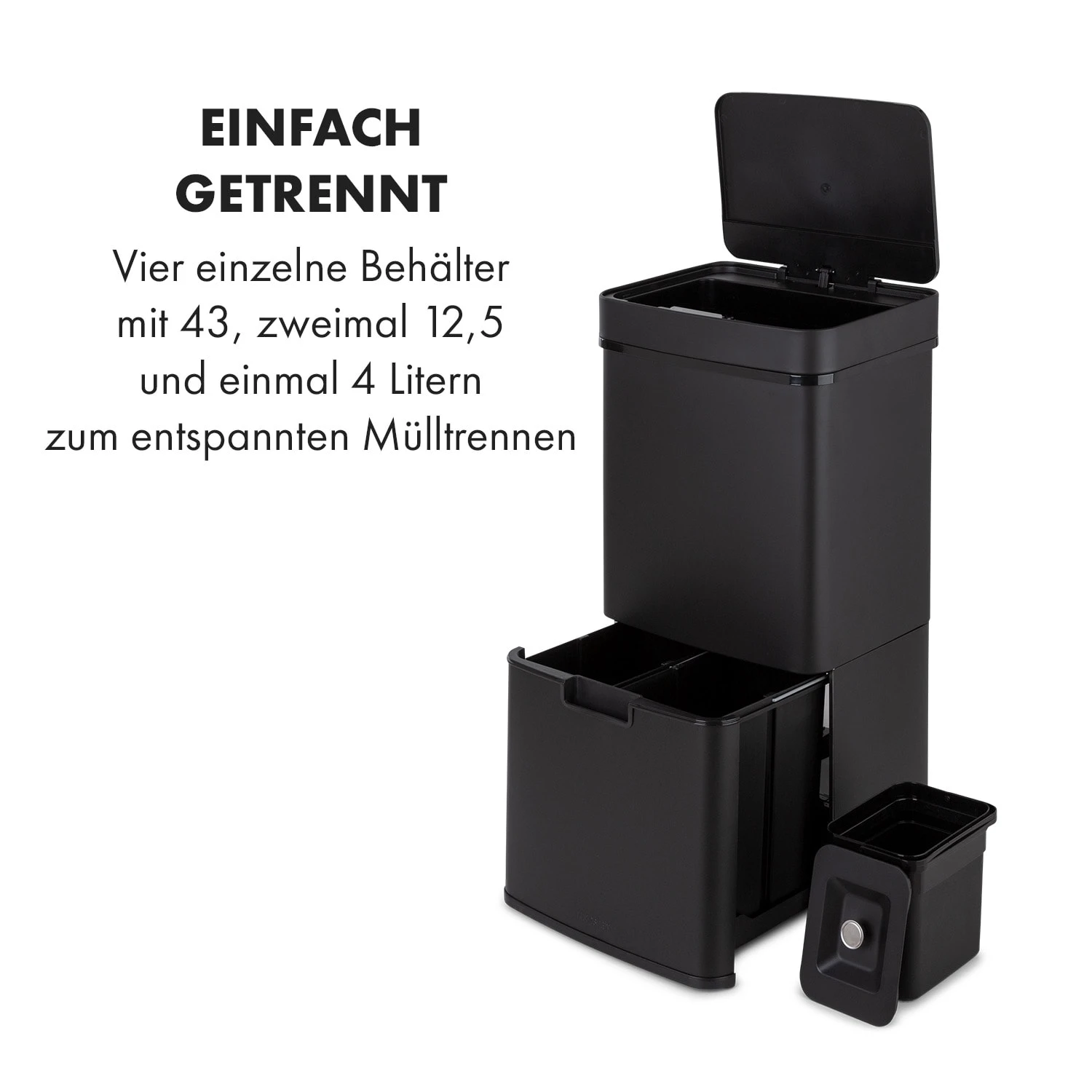 Royal Trash Matte Black Sensor-Mülleimer 72 Liter Edelstahl Royal Trash Matte Black Sensor-Mülleimer 72 Liter Edelstahl -Deutschland Klarstein Verkaufs-Shop 10035365 de 0003 logo