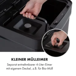 Royal Trash Matte Black Sensor-Mülleimer 72 Liter Edelstahl 3 Royal Trash Matte Black Sensor-Mülleimer 72 Liter Edelstahl -Deutschland Klarstein Verkaufs-Shop 10035365 de 0004 logo