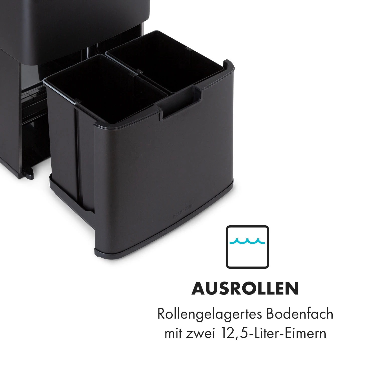 Royal Trash Matte Black Sensor-Mülleimer 72 Liter Edelstahl Royal Trash Matte Black Sensor-Mülleimer 72 Liter Edelstahl -Deutschland Klarstein Verkaufs-Shop 10035365 de 0005 logo