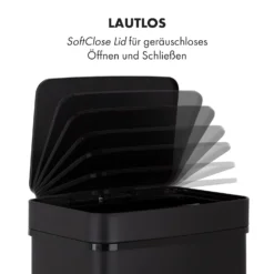 Royal Trash Matte Black Sensor-Mülleimer 72 Liter Edelstahl 9 Royal Trash Matte Black Sensor-Mülleimer 72 Liter Edelstahl -Deutschland Klarstein Verkaufs-Shop 10035365 de 0010 logo