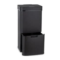 Royal Trash Matte Black Sensor-Mülleimer 72 Liter Edelstahl