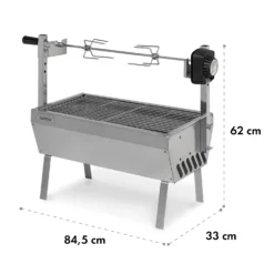 Sauenland Mini Rotisserie-Grill Drehspieß 4W 12kg Max. Edelstahl -Deutschland Klarstein Verkaufs-Shop 10035371 yy 0007 dimensions