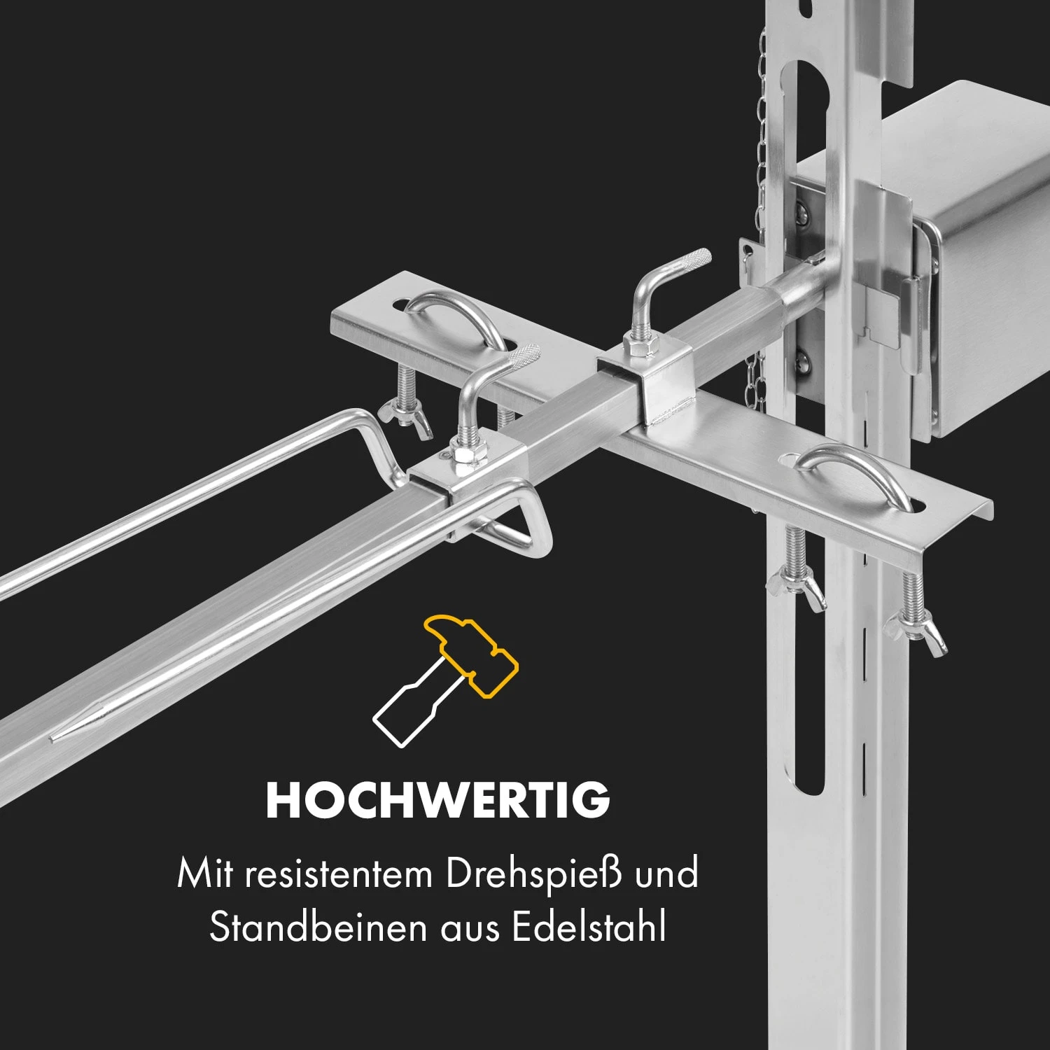 Sauenland Survivor Spanferkelgrill Drehspieß 12W 70kg max. Edelstahl Sauenland Survivor Spanferkelgrill Drehspieß 12W 70kg Max. Edelstahl -Deutschland Klarstein Verkaufs-Shop 10035372 de 0004 logo