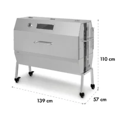 Sauenland Pro XL Spanferkelgrill Drehspieß 15W 4 Rollen Edelstahl -Deutschland Klarstein Verkaufs-Shop 10035373 yy 0009 logo Klarstein Sauenland Pro XL Spanferkelgrill