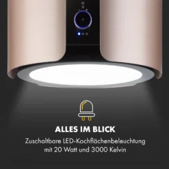 Skyfall Smart Inselabzugshaube Ø45cm Umluft 402m³/h LED -Deutschland Klarstein Verkaufs-Shop 10035378 de 0006 logo