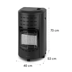 Andora Gasheizofen Gasheizer 3 Heizstufen Bis 4,2kW -Deutschland Klarstein Verkaufs-Shop 10035405 yy 0008 logo blumfeldt Andora Gasheizofen schwarz