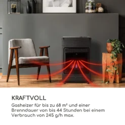 Andora Flame Gasheizofen Gasheizer Feuerschein Bis 3,4kW -Deutschland Klarstein Verkaufs-Shop 10035407 de 0005 logo