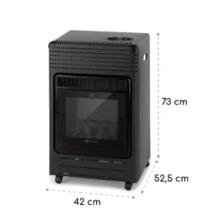 Andora Flame Gasheizofen Gasheizer Feuerschein Bis 3,4kW -Deutschland Klarstein Verkaufs-Shop 10035407 yy 0008 logo Blumfeldt Andora Flame Gasheizer schwarz
